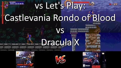 vs Let's Play: Castlevania Rondo of Blood (PSP) vs Dracula X on Super NES - Gameplay Comparison