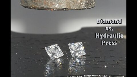 Diamond vs Hydraulic Press and Cubic Zirconia