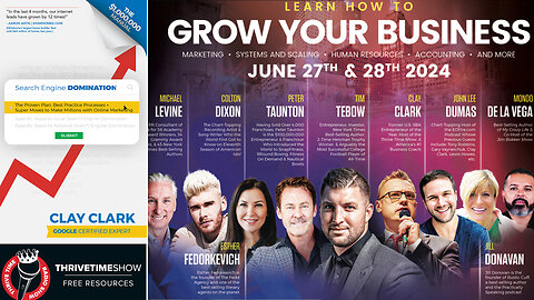 Business Conference | Search Engine Optimization 101 + How to Effectively Manage People On the Planet Earth + Join Tim Tebow At Clay Clark’s December 5th & 6th 2-Day Business Growth Workshop