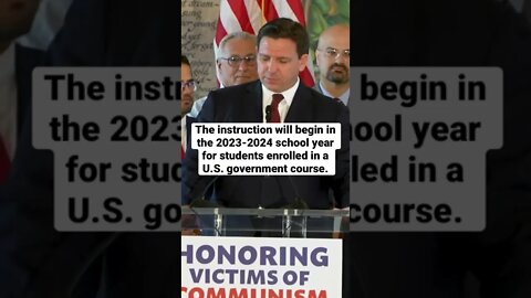 DeSantis to designate November 7th as "victims of communism day"