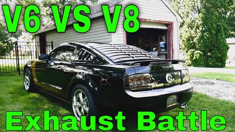 Custom 5.0 V8 Mustang Exhaust Vs Custom 4.0 V6 Mustang Exhaust Does The V6 Mustang Stand A Chance!!
