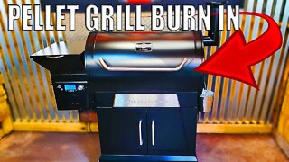 Pellet Grill Burn In Process (Z Grills 700D3 Burn In)