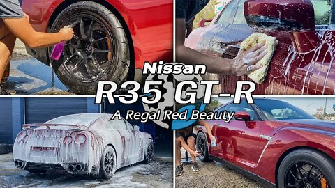 Nissan R35 GTR | A Regal Red MACHINE | Exterior Detail & Ceramic Coating Refresh! | THE GLOSS!!!