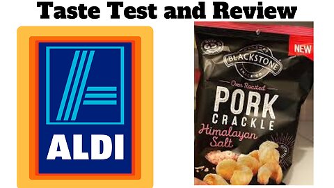 Aldi Blackstone Pork Crackle with Hymalayan Salt - Taste Test and Review - Aldi Australia