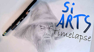 Gandalf the Grey Portrait (Lord of the Rings Drawing Timelapse)