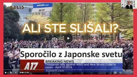 Prejeli smo: SPOROČILO JAPONSKE SVETU - Nujno poslušanje vsakega Slovenca!