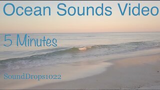 Listen To The Waves Crash With 5 Minutes Of Ocean Sounds Video