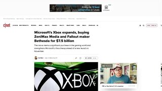 2020 Microsoft Xbox division buys Bethesda