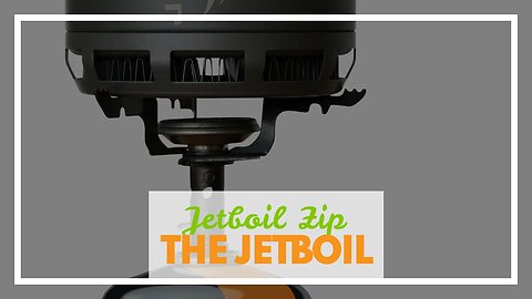 Jetboil Zip Camping Stove Cooking System, Carbon
