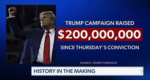 TRUMP CAMPAIGN RAISED $200,000,000