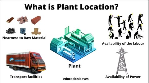 Plant location, Factors affecting Plant Location [Animated video]