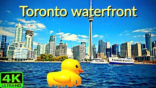 【4K】Explore waterfront Toronto Canada boat ride [ tour guide ]