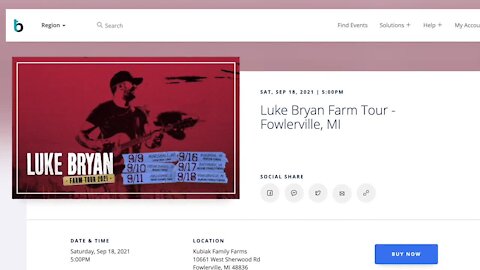 A sold-out Luke Bryan concert is scheduled for next month at Kubiak Family Farms.