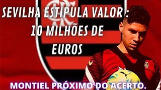 Alvo do Flamengo, Montiel tem valor definido pelo Sevilla