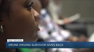 Fort Myers teen hit by drunk driver gives back to FMHS senior