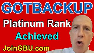 GOTBACKUP: Platinum Rank Achieved