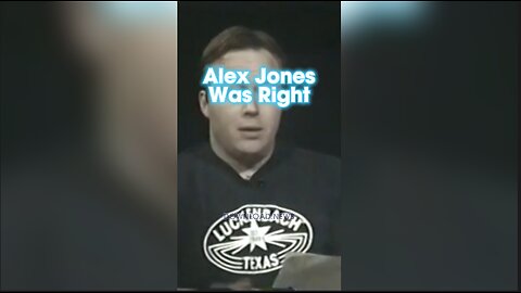 Another Insane Alex Jones Conspiracy Theory Came True - 1990s