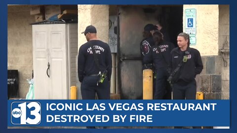 Iconic Las Vegas restaurant destroyed by fire