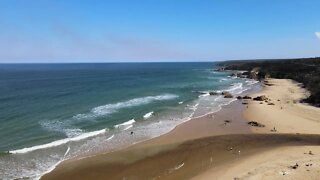 Betka Beach and river mouth Mallacoota Easter 8 April 2021