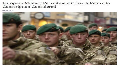 Is Europe Having a Military Recruit Crisis?