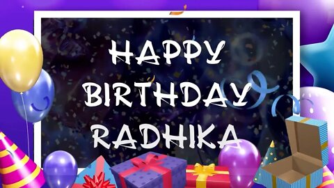 Wish you a very Happy Birthday Radhika