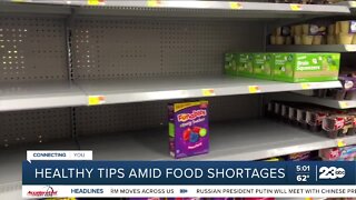 Healthy tips to help amid food shortages