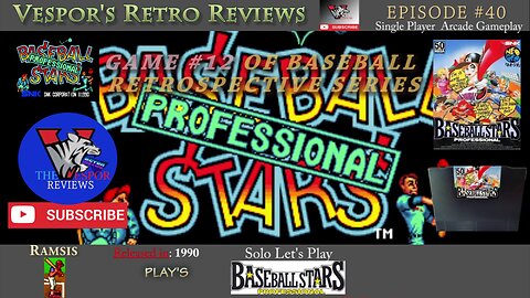 Solo Retro Let's Play | Baseball Stars Professional (Neo Geo)| Baseball Retrospective 12 | 🕹️⚾