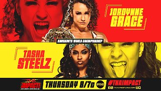 Jordynne Grace vs. Tasha Steelz for the TNA Knockouts Title! #shorts