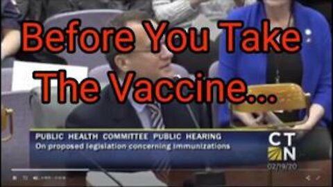 Before you take the vaccine.