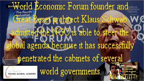 Breaking! Klaus Schwab Confesses To Criminal World Domination Plan