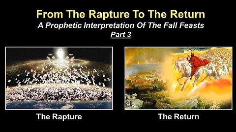 9/23/23 TER From The Rapture To The Return - Prophetic Interpretation Of The Fall Feasts - Part 3