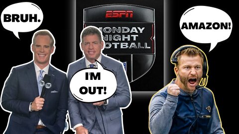 Troy Aikman Leaving Fox Sports for ESPN MNF!? Amazon will TARGET Rams Coach Sean McVay?!
