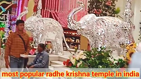 Most popular radha krishan temple near mehandipur balaji dham, Rajasthan in India.