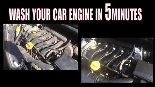 HOW TO WASH YOUR CAR ENGINE IN 5 MINUTES