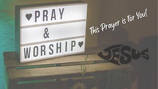 This Prayer is for You!