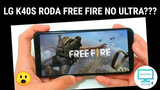 LG K40S RODANDO FREE FIRE NO ULTRA!!! - Teste de Desempenho