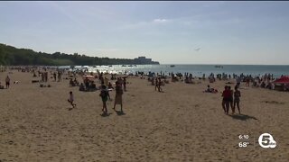 Sewage overflows into Lake Erie at Edgewater Beach due to Monday night's storms