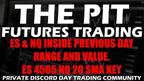 Premarket Trade Plan - The Pit Futures Trading
