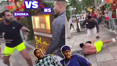 Zherka vs HS❗Viral Video of Famous Social Media Influencers getting into a fight in Miami 🤯❗💯✅