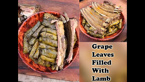 Grape Leaves Filled With Delicious Lamb 🥩🍖 cocking food videos
