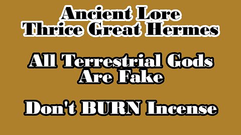 Ancient Lore: The Absence of Space- Hermes Trismegistus