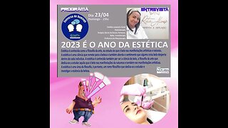 Amanhã, dia 23/04, vamos falar de estética com a Rita às 15 horas