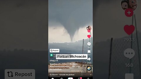 a tornado on the ground ⚡🌪️🌩️⛈️ ⚡ #tornado #weather michoach
