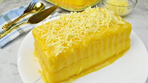 Yema Cake with creamy frosting | No oven needed | So fluffy and yummy!