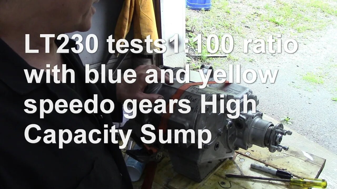 Lt230 Tests 1 100 Ratio With Blue And Yellow Speedo Gears High