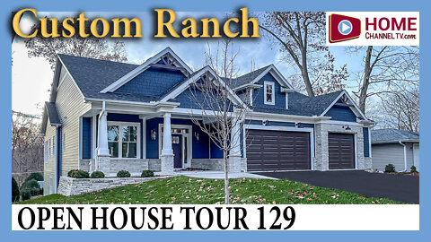 House Vlog Tour 129 - Custom Built Ranch Home in Lake Geneva, WI by KLM Builders