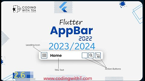 2.6 - Create an Appbar in Flutter | Flutter Appbar 2024/2025