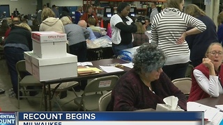 Presidential recount begins in Wisconsin