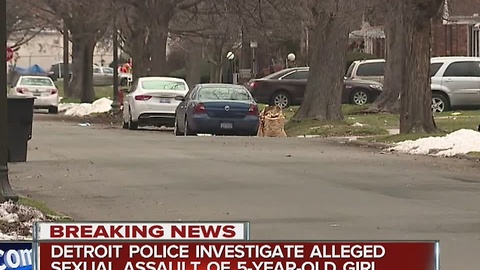 Detroit police investigating allegations 5-year-old was raped by a relative