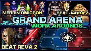 [5v5] GRAND ARENA COUNTERS. Traya + Savage vs Jabba - Fennec vs NS Omicron - Grievous vs Reva. SWGOH